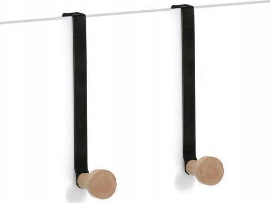 Zeller Metalowe wieszaki na drzwi, 2 szt.