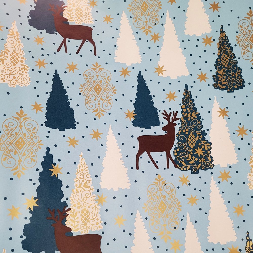 Fastima Papier jelenie do pakowania prezentów 70cmx2m 123m70