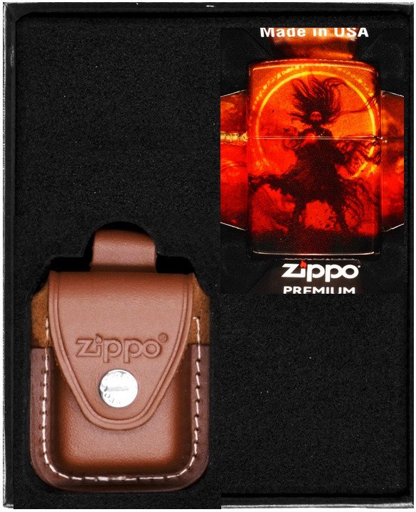 Zestaw ZIPPO Zapalniczka WIZARD OF DEVIL SPIRITS DESIGN Prezentowy No4