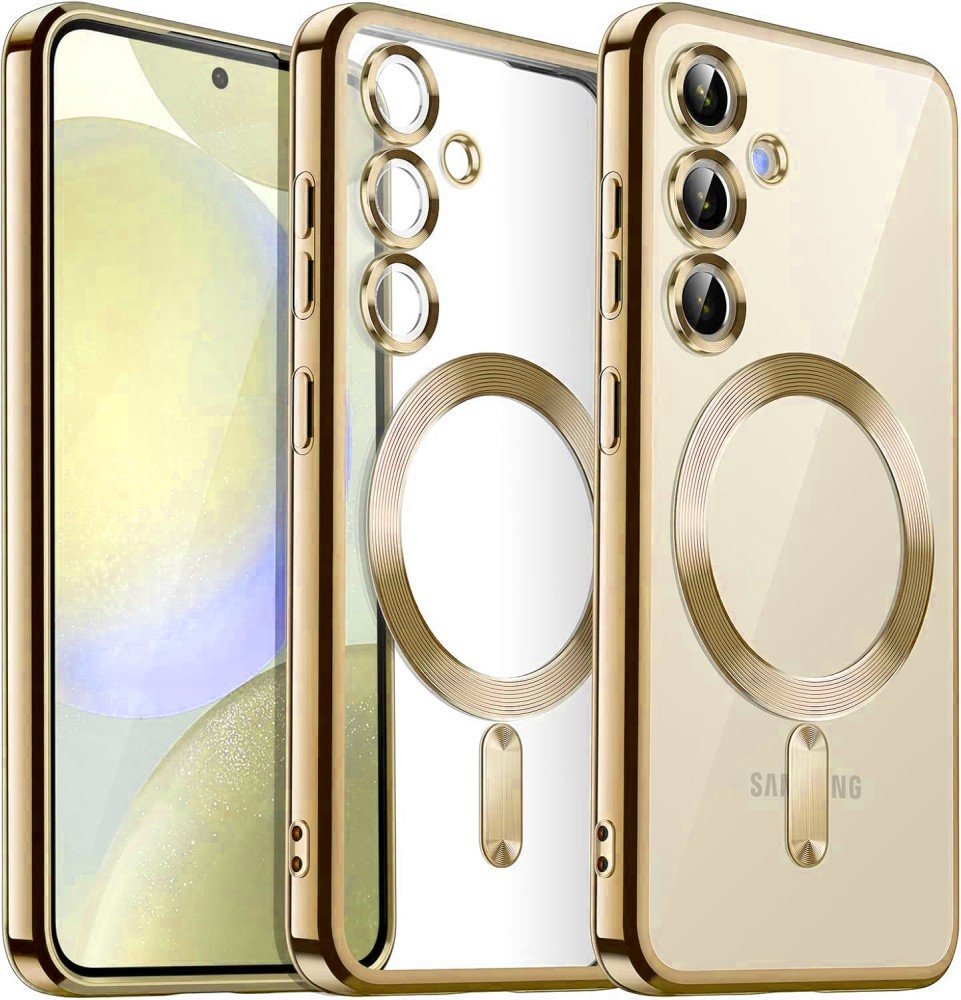 Etui Supero do Samsung Galaxy A36 5G Magsafe, przezroczysto-złote