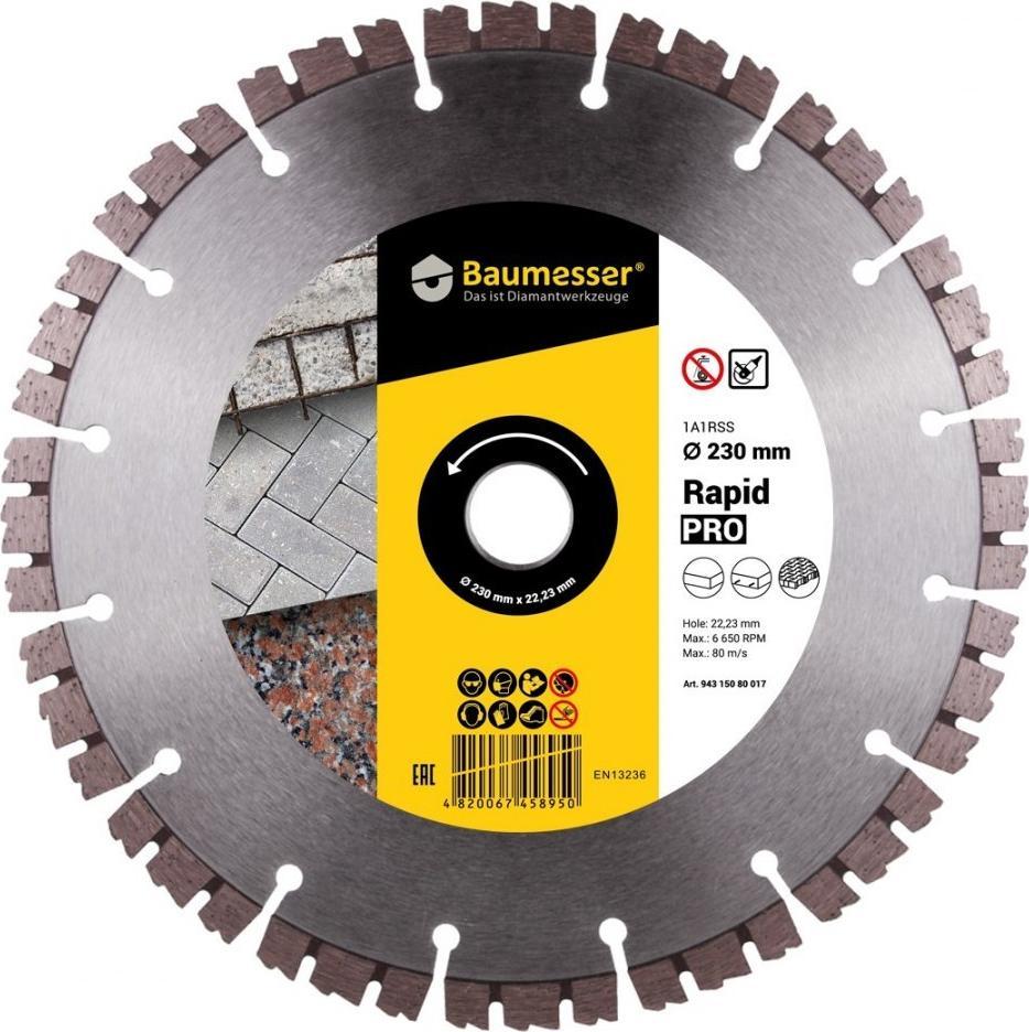 Baumesser Tarcza diamentowa BAUMESSER 1A1RSS RAPID PRO 230