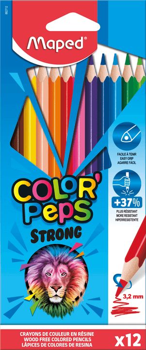 Maped Kredki Colorpeps Strong trójkątne 12 kolorów