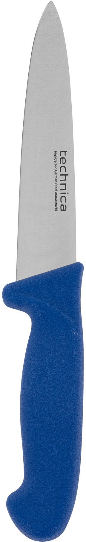Nóż kucharski HACCP 270 mm, ostrze spiczaste, wąskie 145 mm, niebieski | TECHNICA, Silver Line