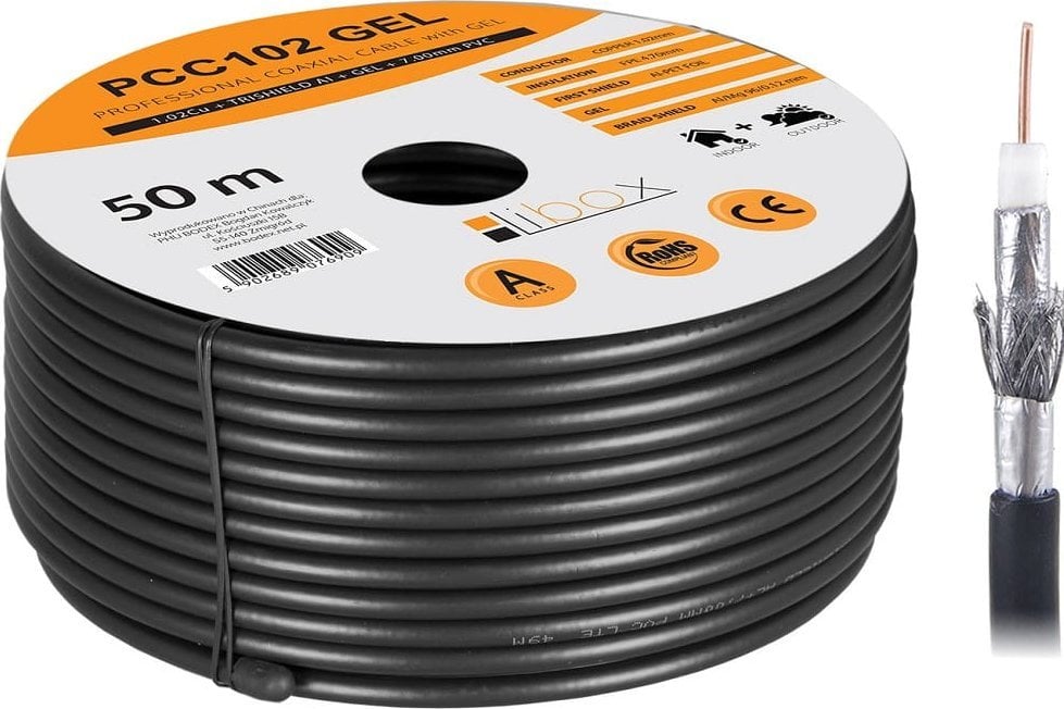 Kabel Libox Kabel coaxialny PCC102 żel-50 LIBOX