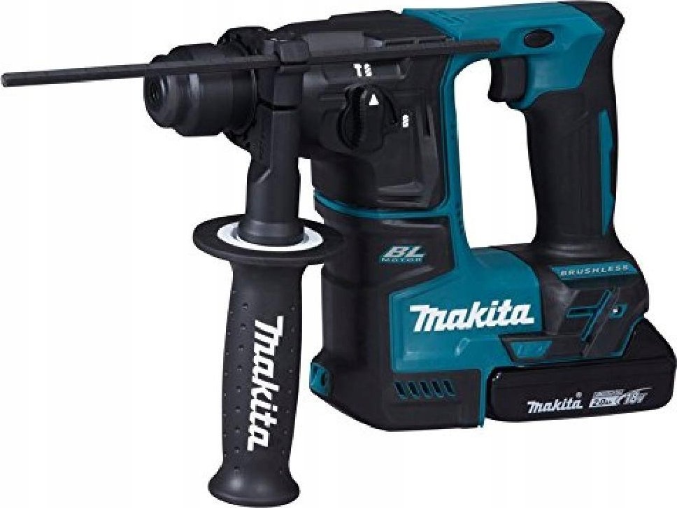 Młotowiertarka Makita Makita cordless hammer drill DHR171RAJ, 18 Volt - blue / black, MAKPAC, 2x Li-ion battery 2,0Ah - DHR171RAJ