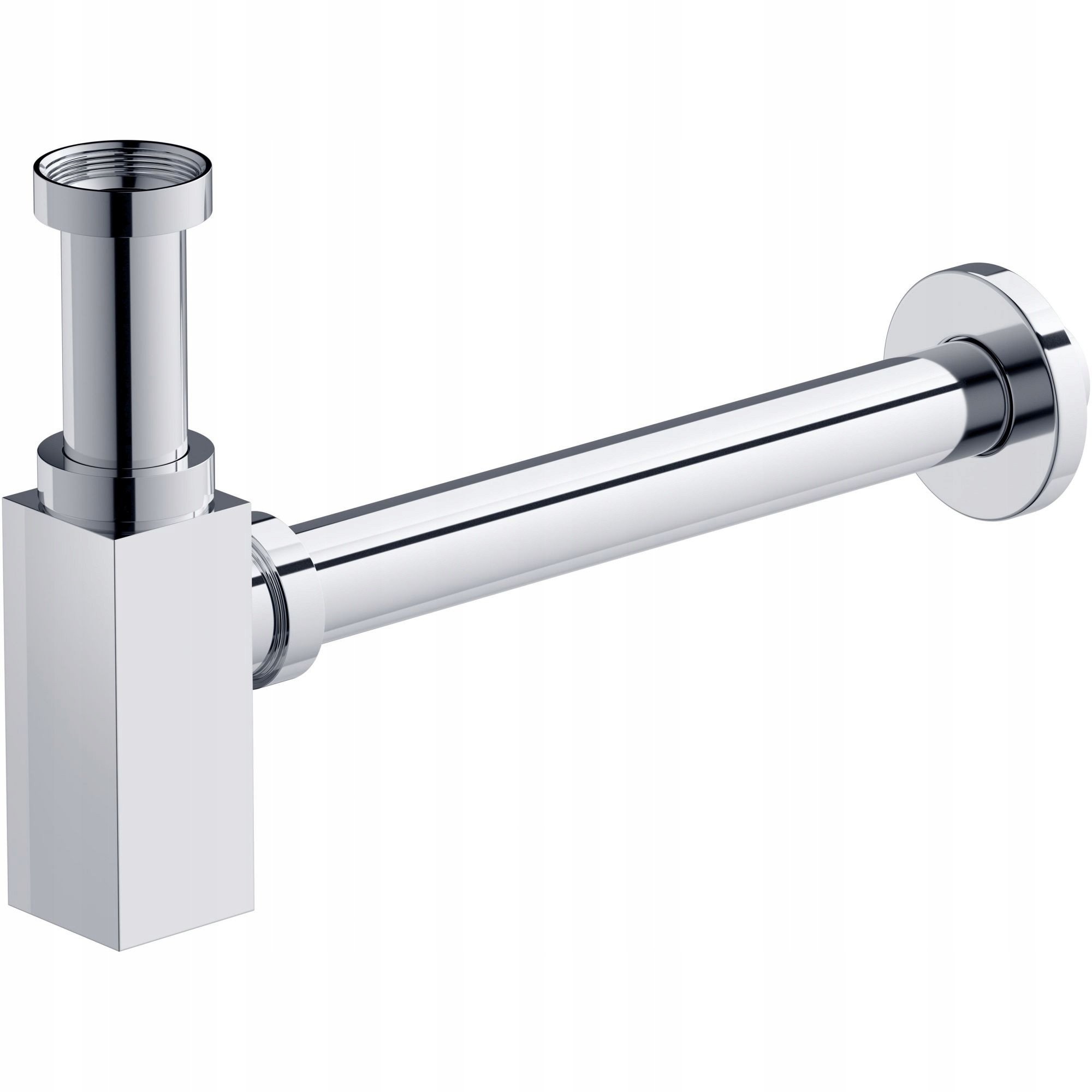 Syfon Cersanit (syfony umywalkowe) Syfon do umywalki LARGA SQUARE chrom (S951-717)