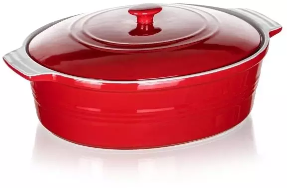 Banquet BRYTFANNA CERAMICZNA Z POKRYWĄ DO ZAPIEKANIA 3,6L CULINARIA