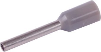 Końcówki tulejkowe izolowane szare 0,75 x 10 100szt