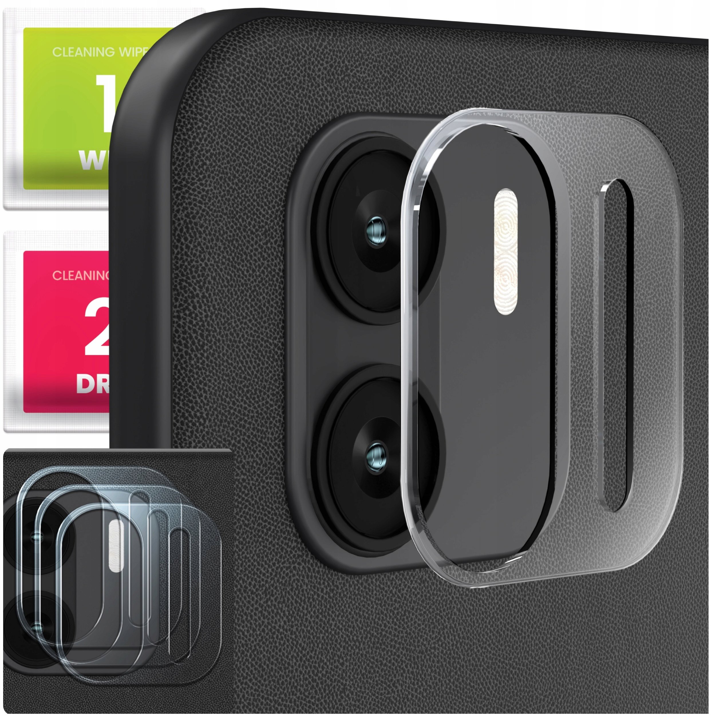 3-PAK Szkło Na Aparat Do Xiaomi Redmi A1 (Hartowane, Ochronne, Na Obiektyw)