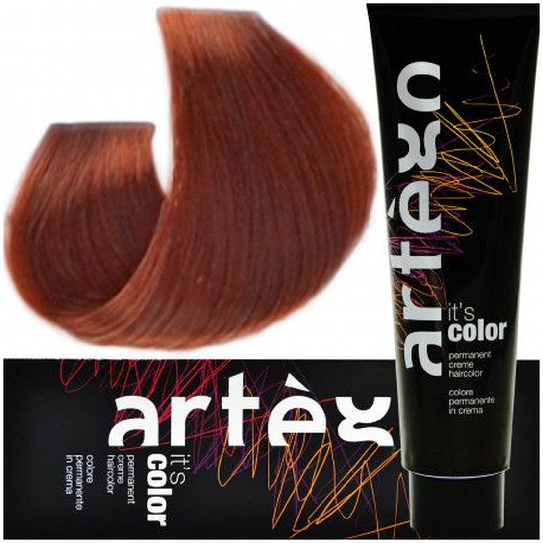 Artego Its Color Farba do włosów w kremie 150ml Intensywny Miedziany Blond (7.44 - 7KK)
