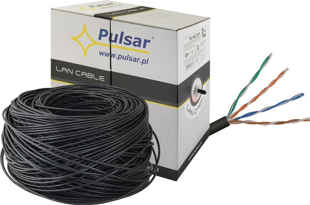 Pulsar PU-NC301 Skrętka U/UTP, cat 5e, 24AWG,