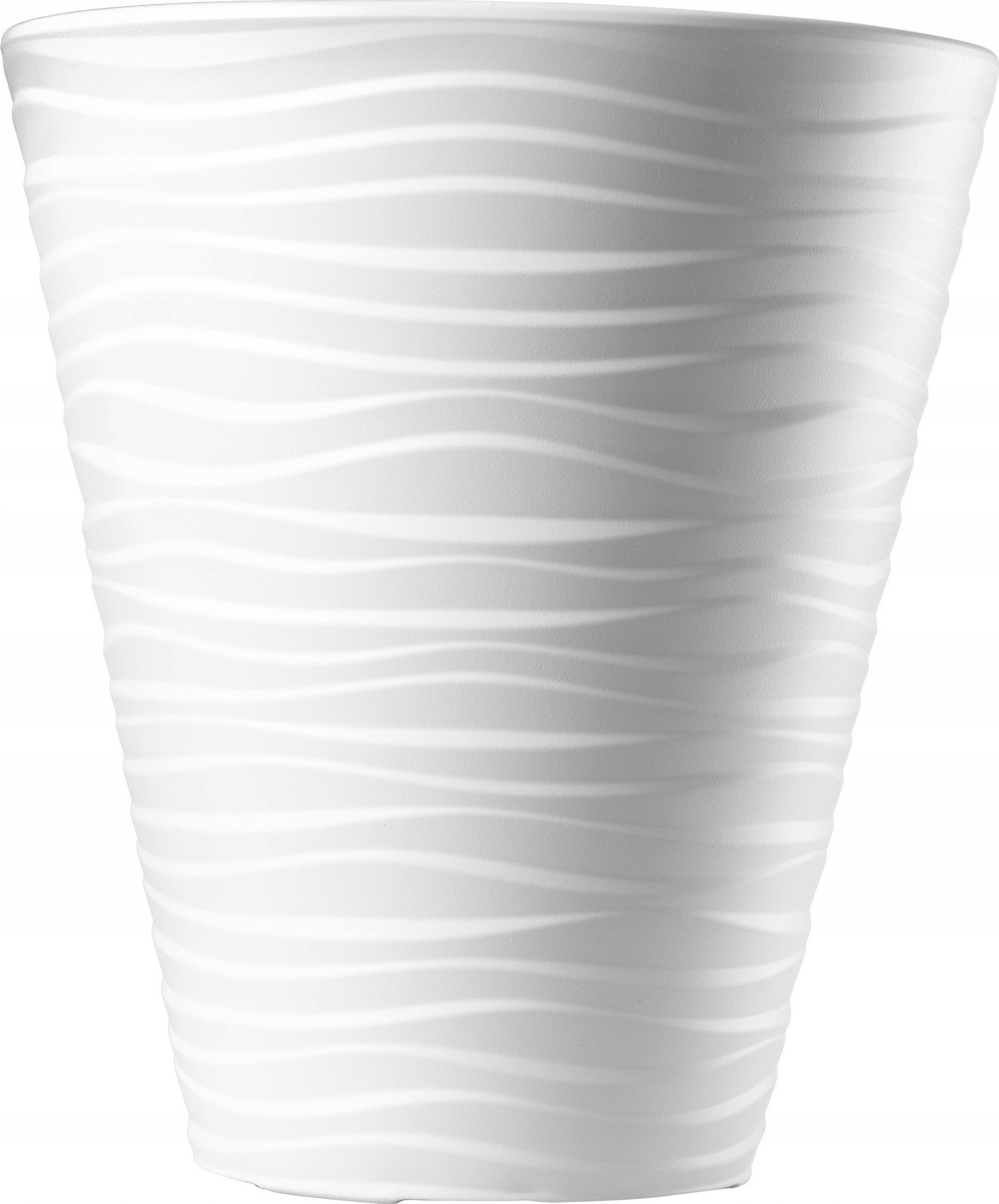 Kadax Donica Doniczka Okrągła Na Kwiaty 40cm Biała