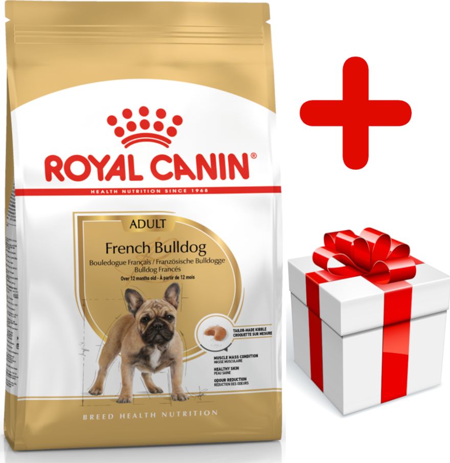 Royal Canin ROYAL CANIN French Bulldog Adult 9kg karma sucha dla psów dorosłych rasy bulldog francuski + niespodzianka dla psa GRATIS!
