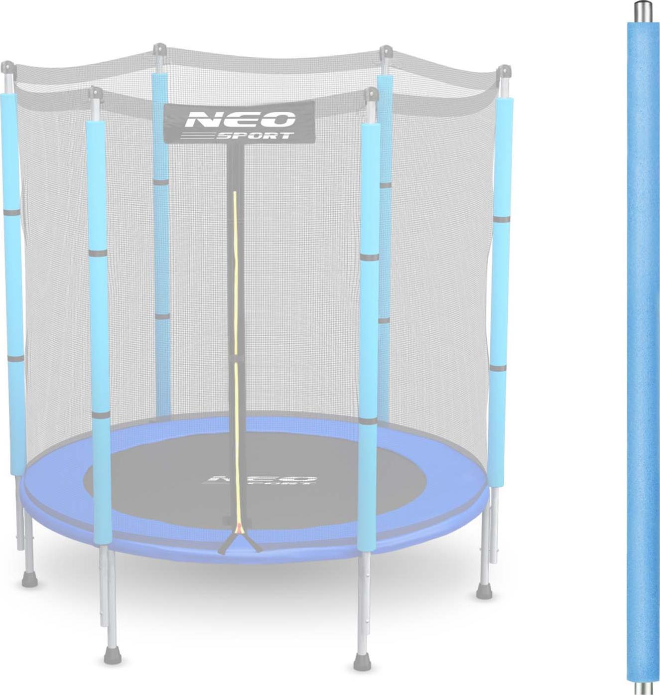 Neo-Sport Słupek górny do trampoliny z siatką zewnętrzną 4,5 ft niebieski Neo-Sport