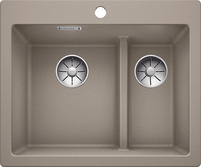 Zlewozmywak Blanco BLANCO PLEON 6 Split Silgranit PuraDur Tartufo, InFino