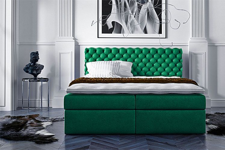 Elior Łóżko kontynentalne Miami 140x200 - 44 kolory