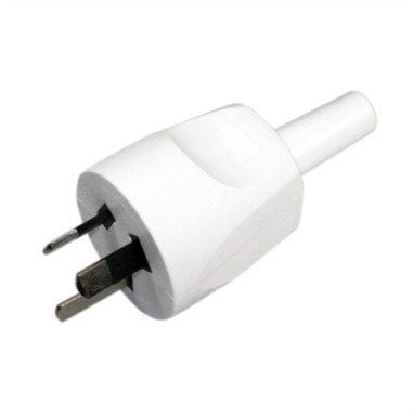 BACHMANN Wtyczka z uziemieniem, Australia 10A/250V, biała