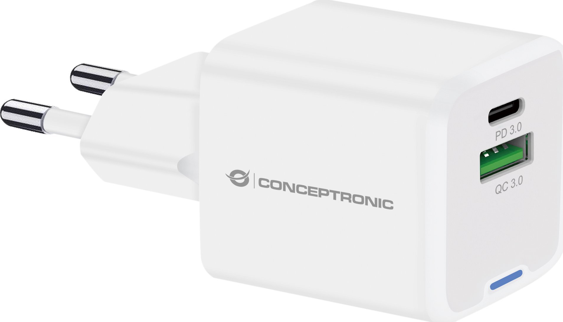 Ładowarka Conceptronic CONCEPTRONIC Ladegerät 2Port 20W,1xUSB-C,1xUSB-A 1.5m ws