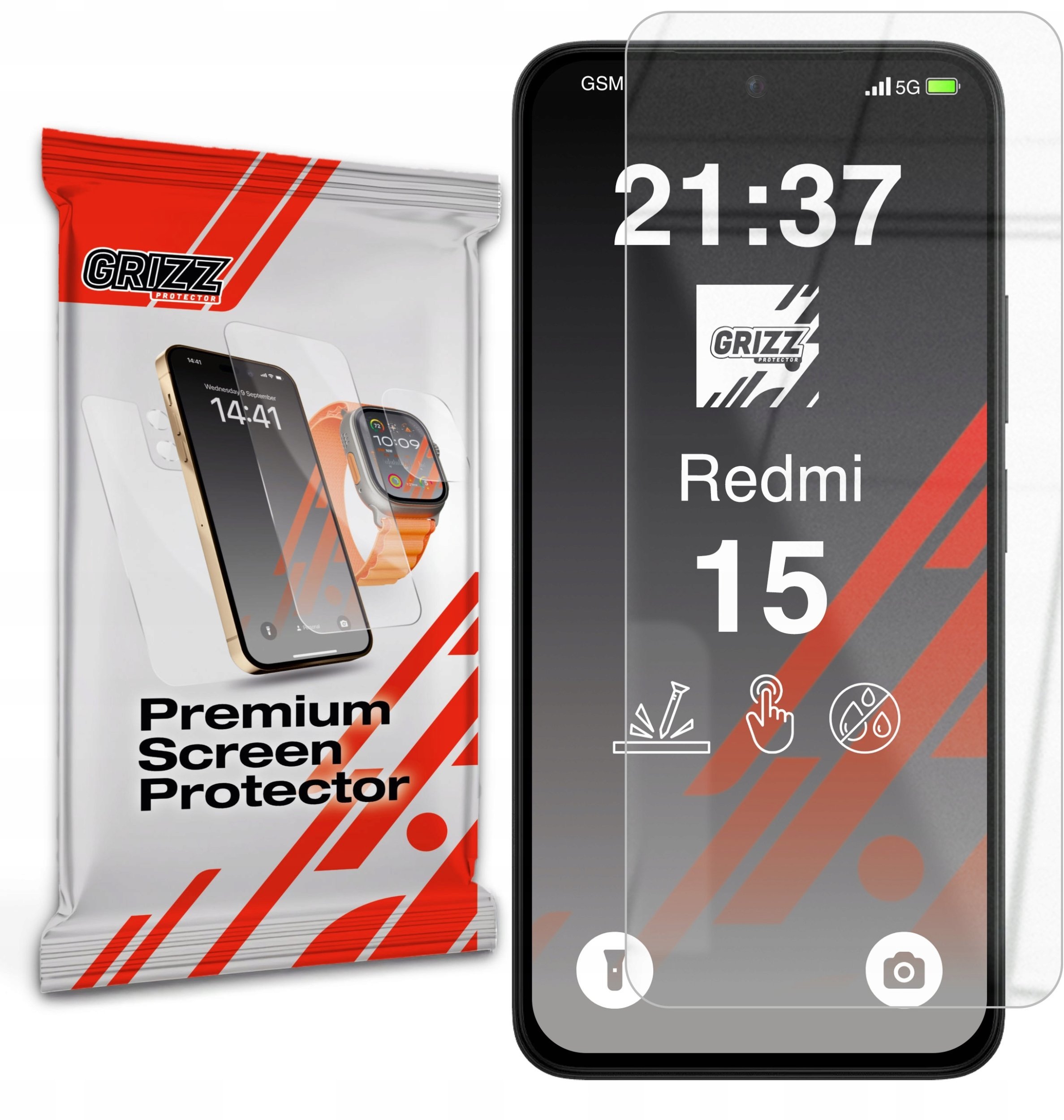 GrizzGlass Szkło hybrydowe HybridGlass do Xiaomi Redmi 15