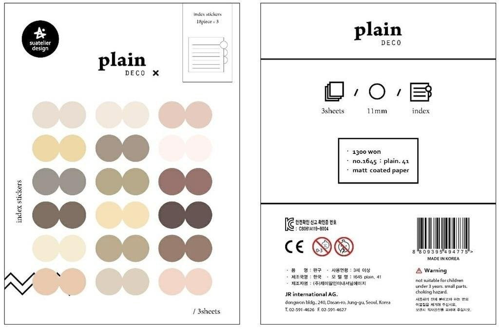 Naklejki Znaczniki #41 Kropki 3 ark.