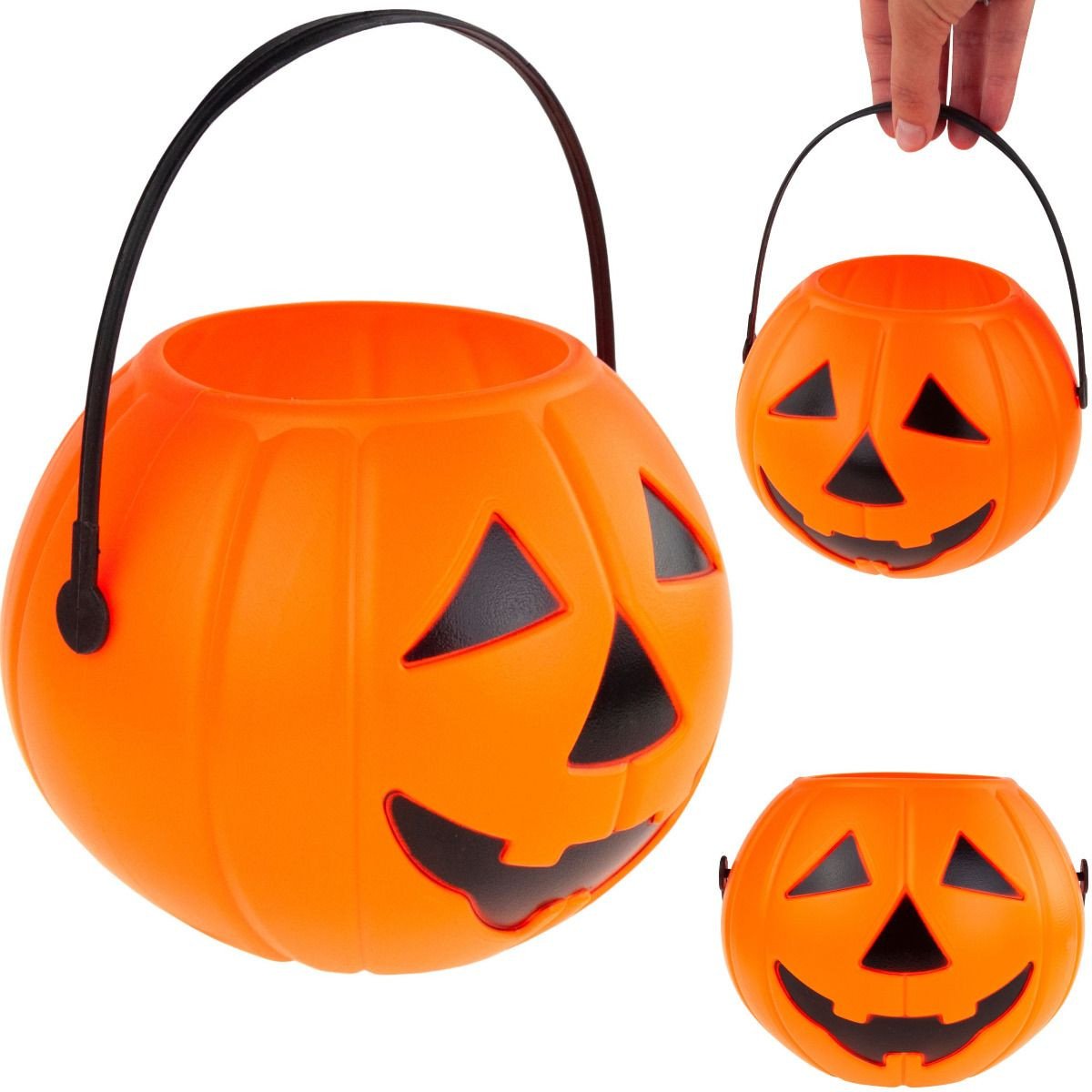 HL33 WIADERKO POJEMNIK DYNIA NA CUKIERKI DUŻE HALLOWEEN SŁODYCZE