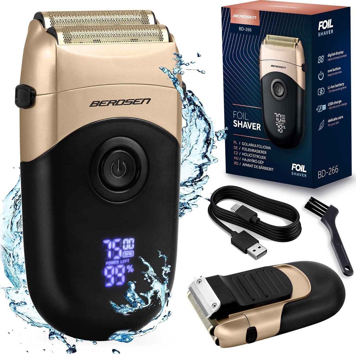 Berdsen Maszynka foliowa Berdsen BD-266 czarno-złota