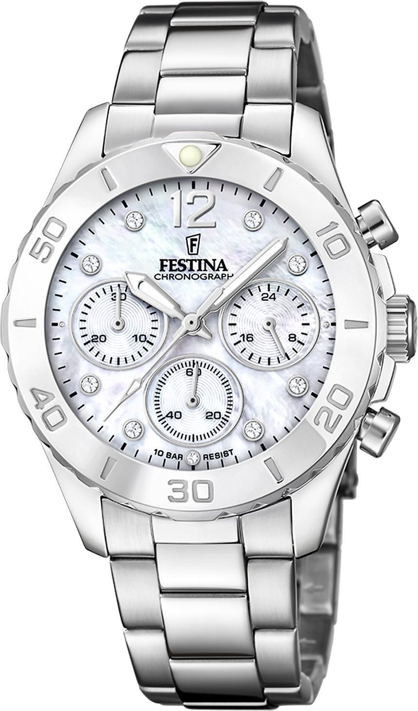 Zegarek Festina Zegarek damski Festina F20603-1 CYRKONIE srebrny