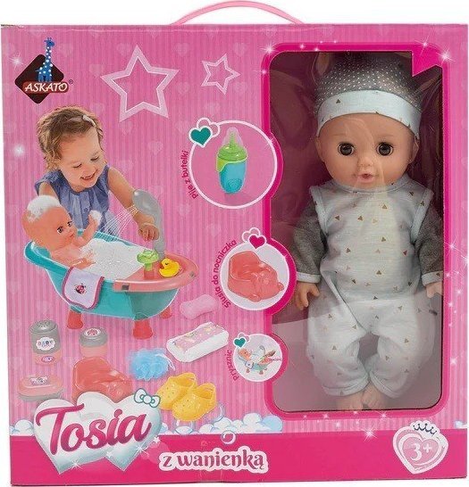 ML ASKATO Lalka Tosia z wanienką