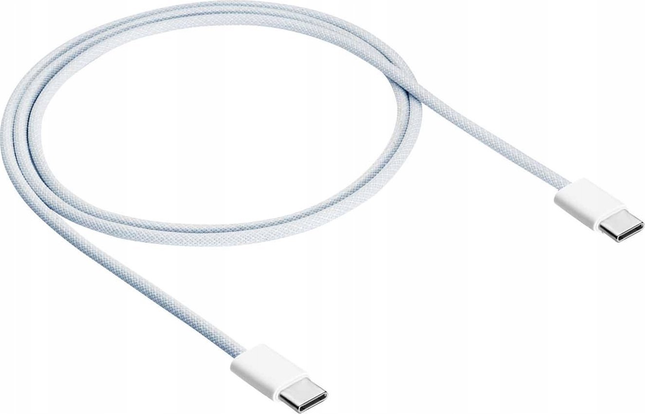 Kabel USB Akyga USB-C - USB-C 1 m Biały (AK-USB-51)