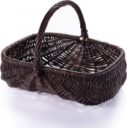 Wiklinowy Świat Wiklinowy kosz prostokątny z wikliny ciemnej