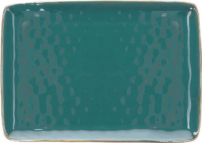 NPC Polska Rose&Tulipani Zestaw 2 tac z kamionki Concerto 27x19 cm niebiesko-zielony