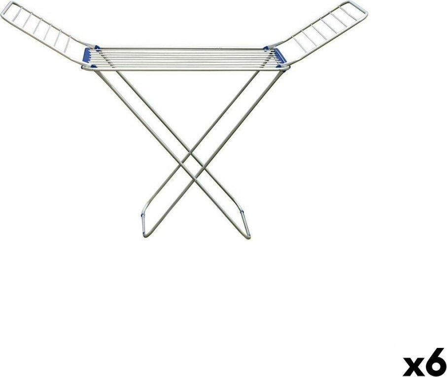 Confortime Suszarka składana Aluminium 132 X 55 X 4 CM (6 Sztuk)