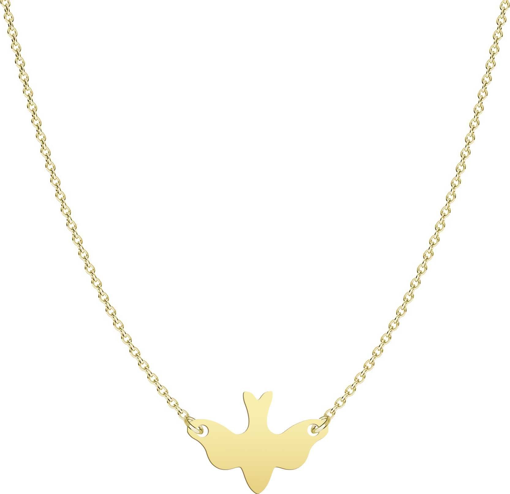 Radziszewska Jewellery Naszyjnik GOŁĘBICA Duch Święty srebro pozłacane GRAWER GRATIS