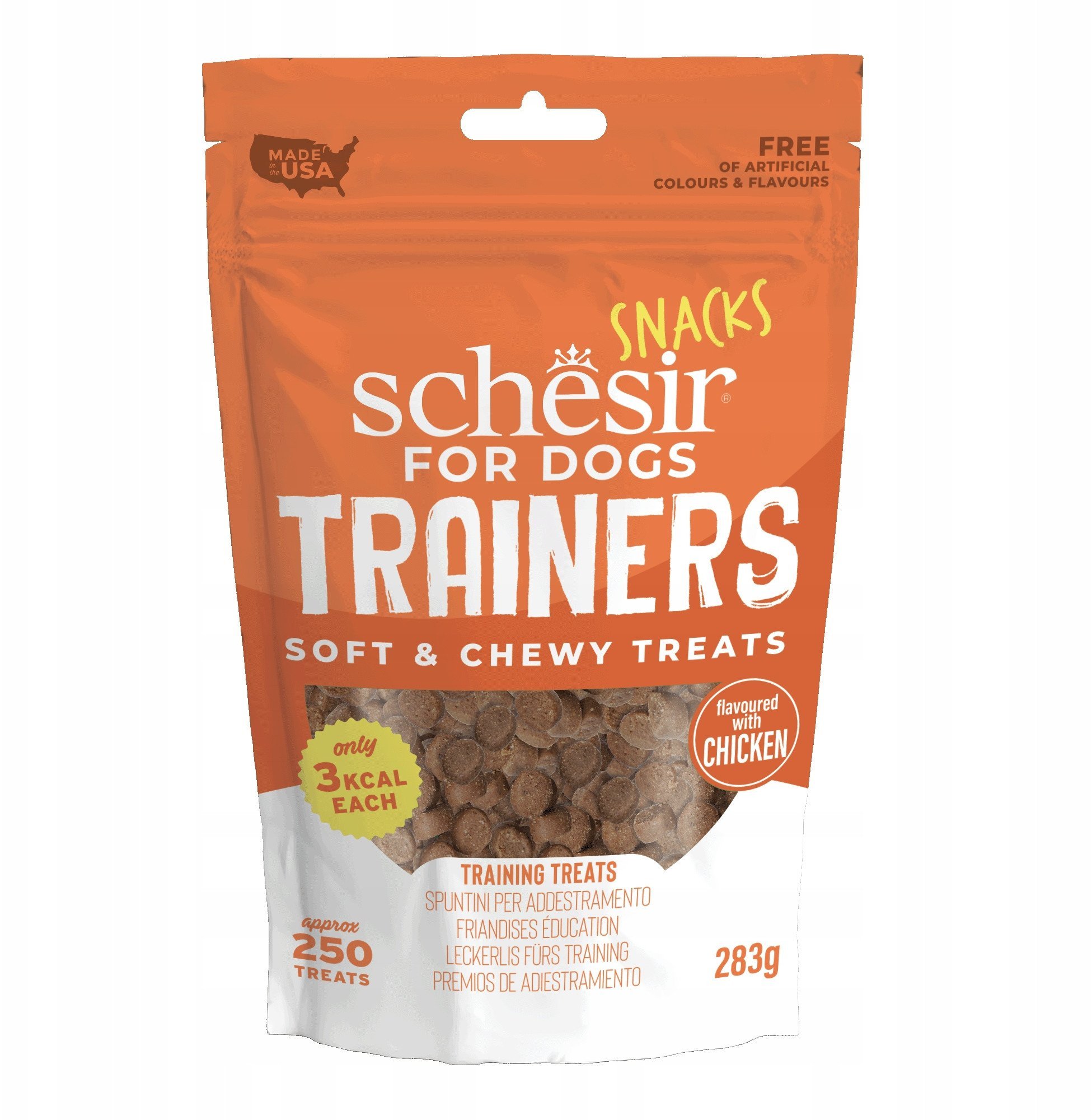 Trainers soft and chewy, przysmak, dla ps�w, kurczak, 250 kawa�k�w, 283 g, saszetka