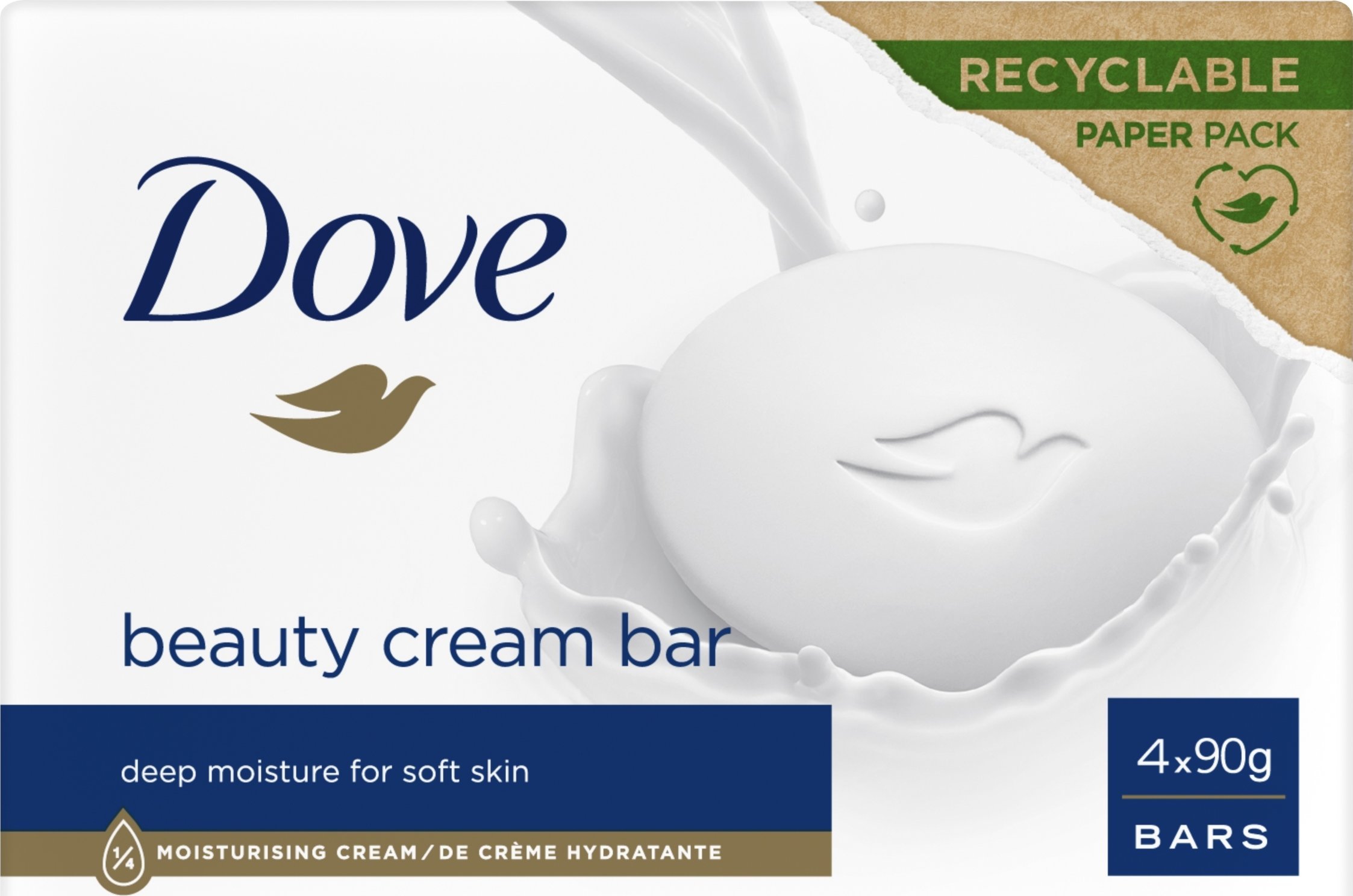 Dove Beauty Cream Bar Mydło w Kostce 4 x 90g