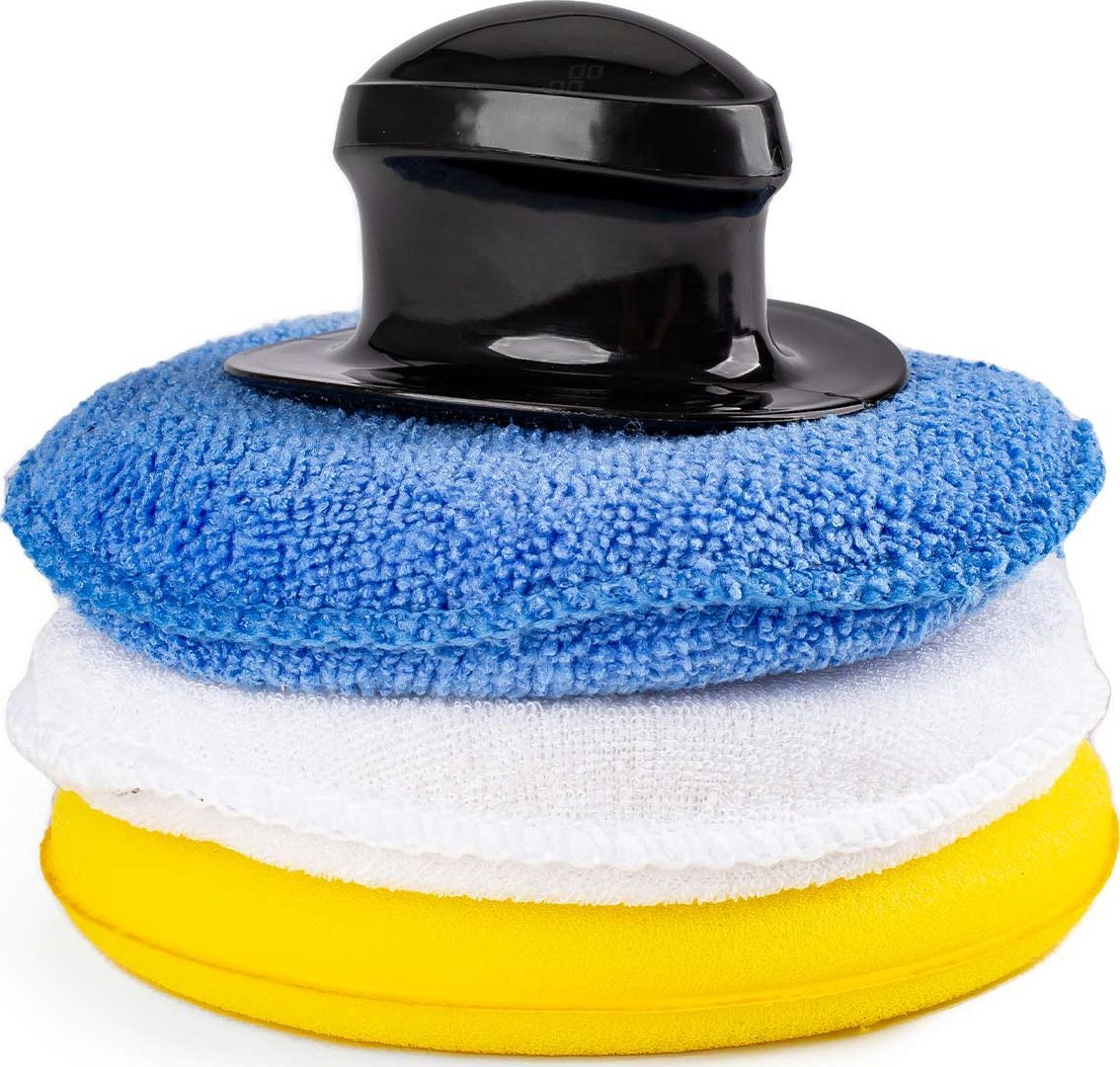 AMiO Zestaw gąbek czyszczących gąbki polerskie 3 x 125 mm amio-02904