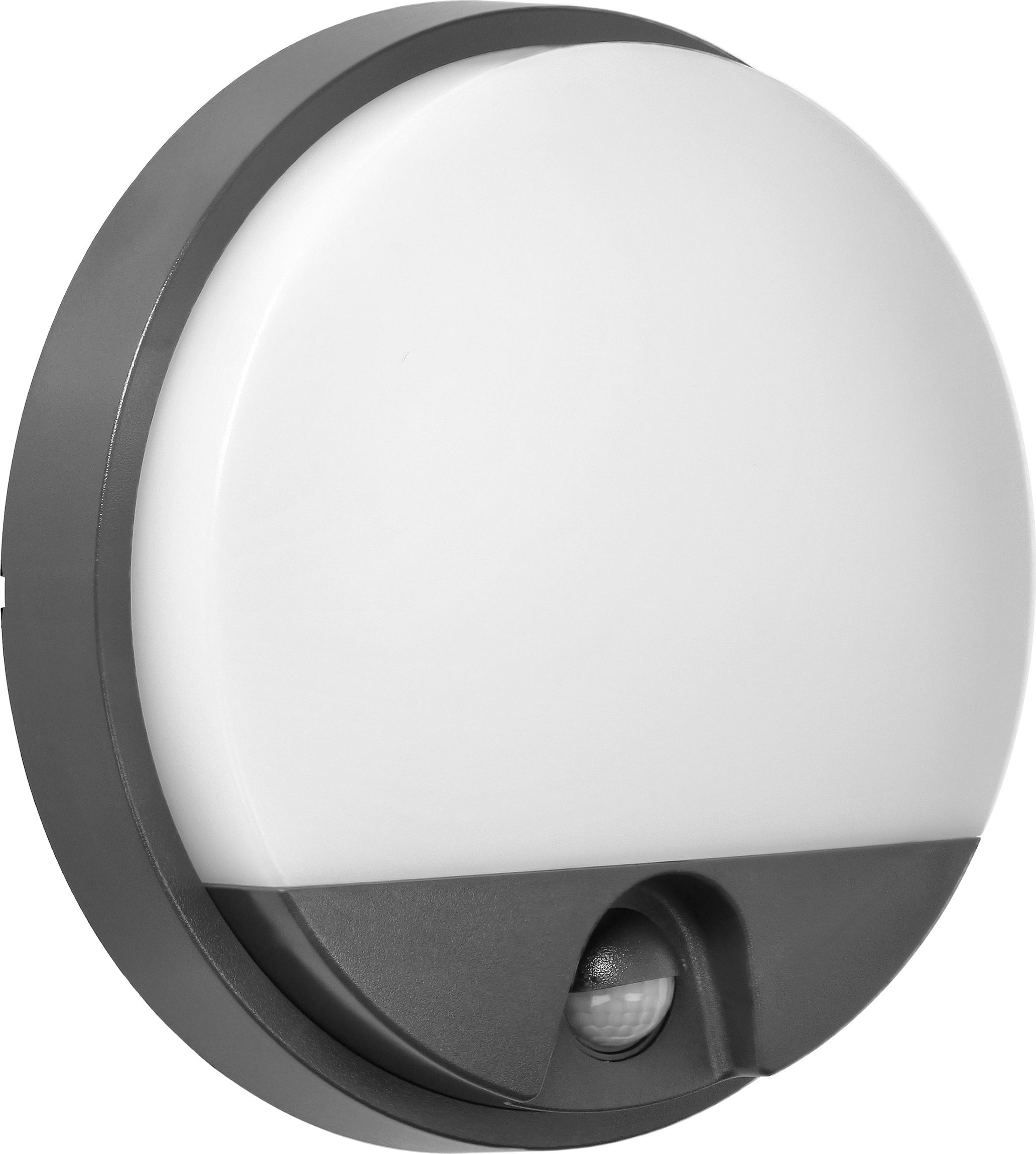 Kinkiet Orno AGAT LED 10W, oprawa ogrodowa z czujnikiem ruchu 140st, 800lm, IP54, 4000K, szara