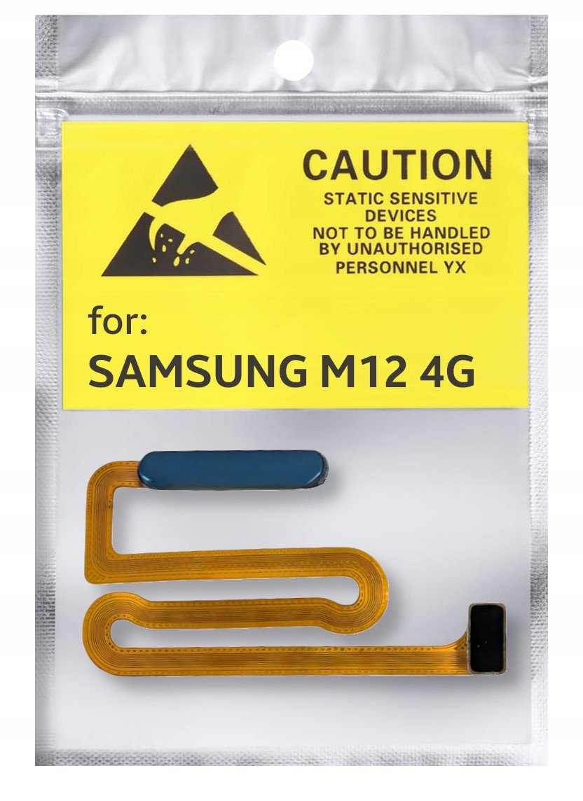 Oryginał Czytnik Linii Papilarnych do Samsung M12 Przycisk Power Niebieski (5904858316267)