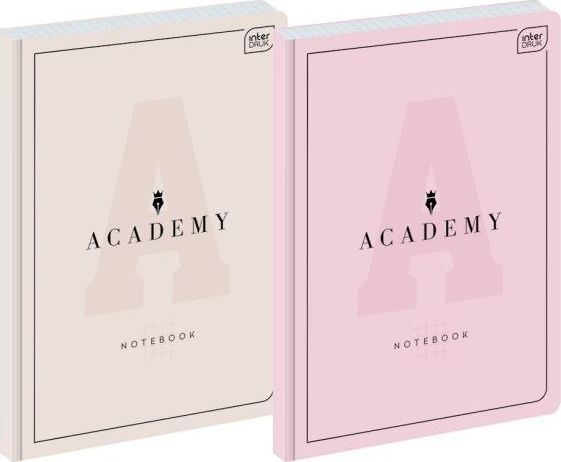 Interdruk Brulion A4 96k. INTETRDRUK 90g Academy pastel, kratka Interdruk
