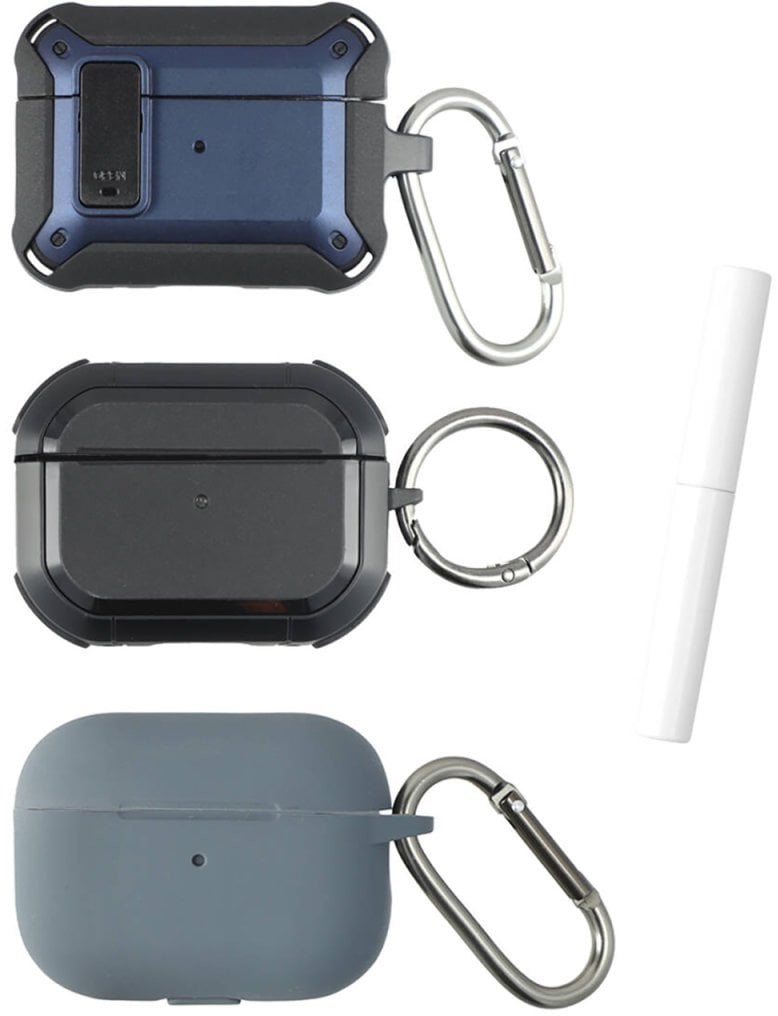 4smarts Case Set Alpha AirPods Pro 2.3er Set blau.grau.schwarz