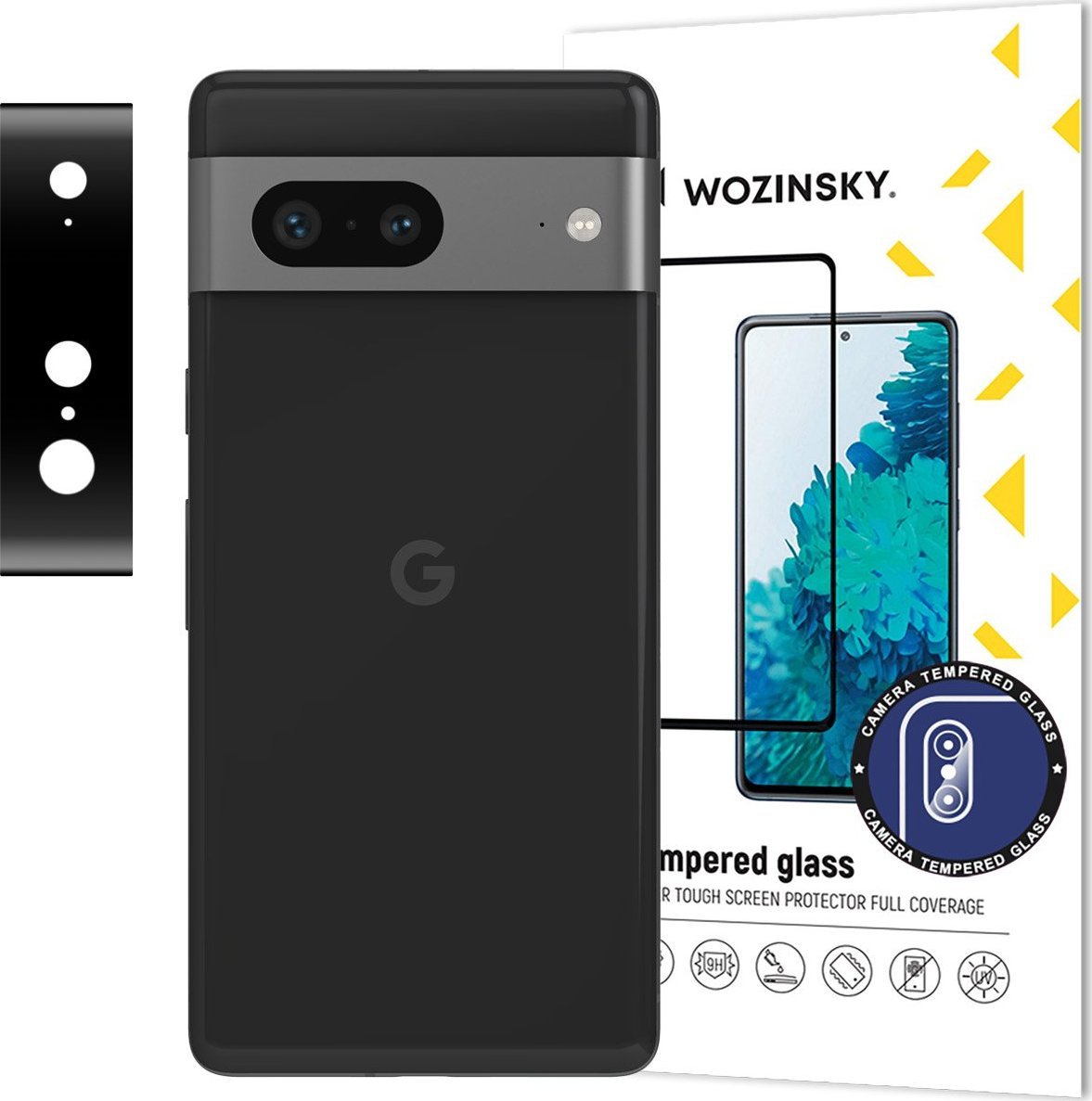 Wozinsky Wozinsky Full Camera Glass szkło hartowane do Google Pixel 7 na aparat kamerę 9H