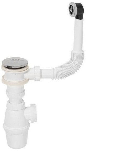 Wirquin syfon umywalkowy butelkowy quick-clac z przelewem fi 28 mm SP50199