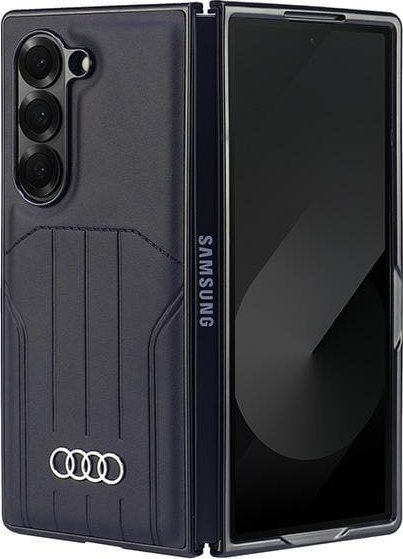 Audi Synthetic Leather MagSafe Z Fold6 F956 czarny/black hardcase AU-TPUPCMFold6-Q5/D1-BK