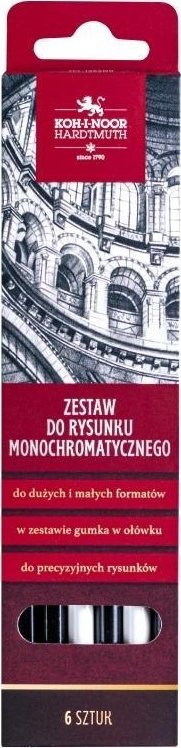 Koh I Noor Zestaw do rysunku monochromatycznego 6szt.