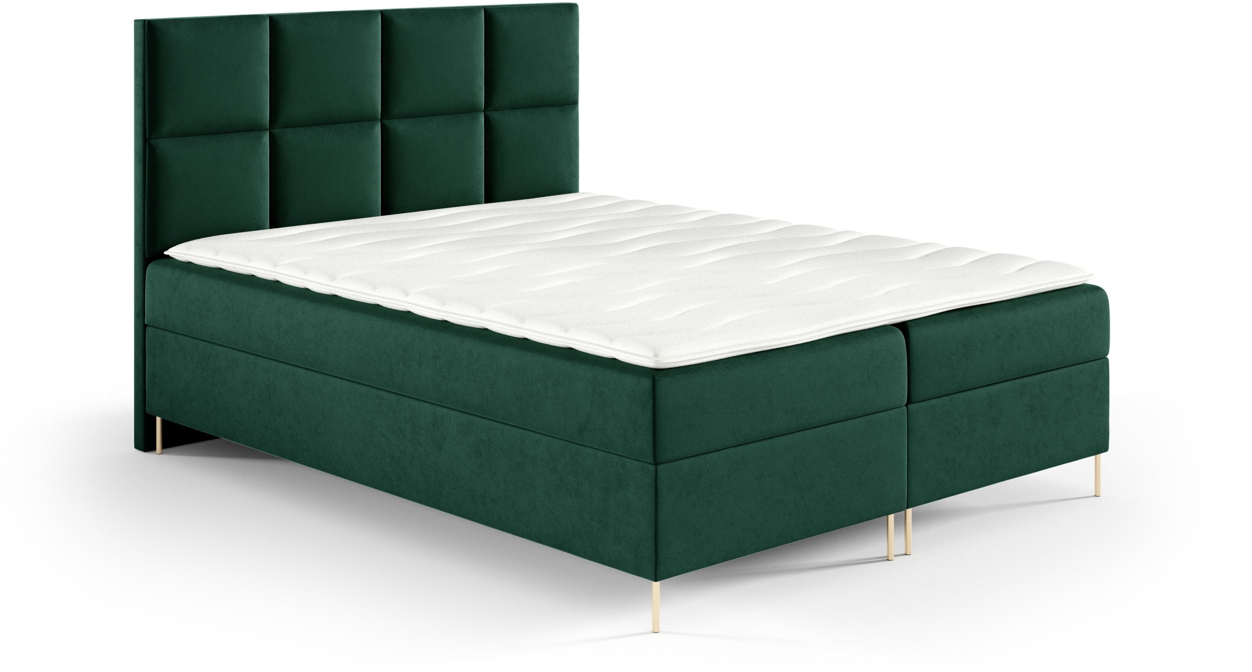 Łóżko kontynentalne Gobi Box 140x200 z nogami riviera 38