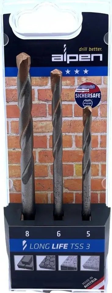 Wiertło Alpen Alpen TSS 3 LL 5-6-8