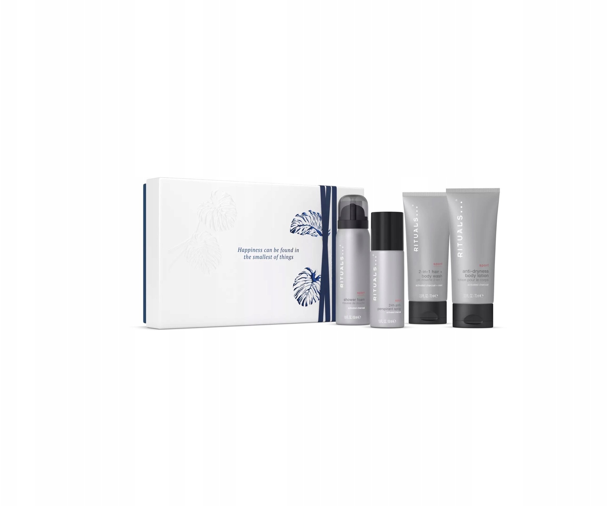 Rituals SET (SPORT SHOWER FOAM 50ML + 2 IN 1 SHOWER GEL FOR BODY AND HAIR 70ML + BODY LOTION 70ML + ANTIPERSPIRANT SPRAY 50ML)