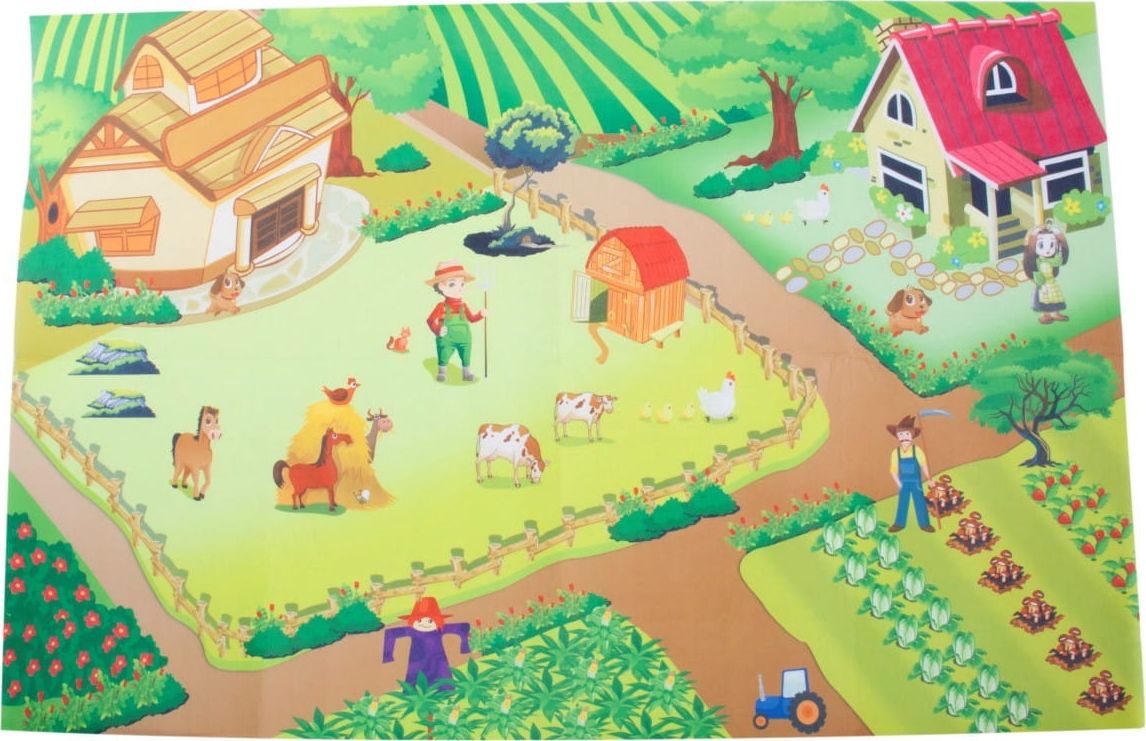 Sun Baby Mata Ranch z autkami 120x80 cm Sun Baby