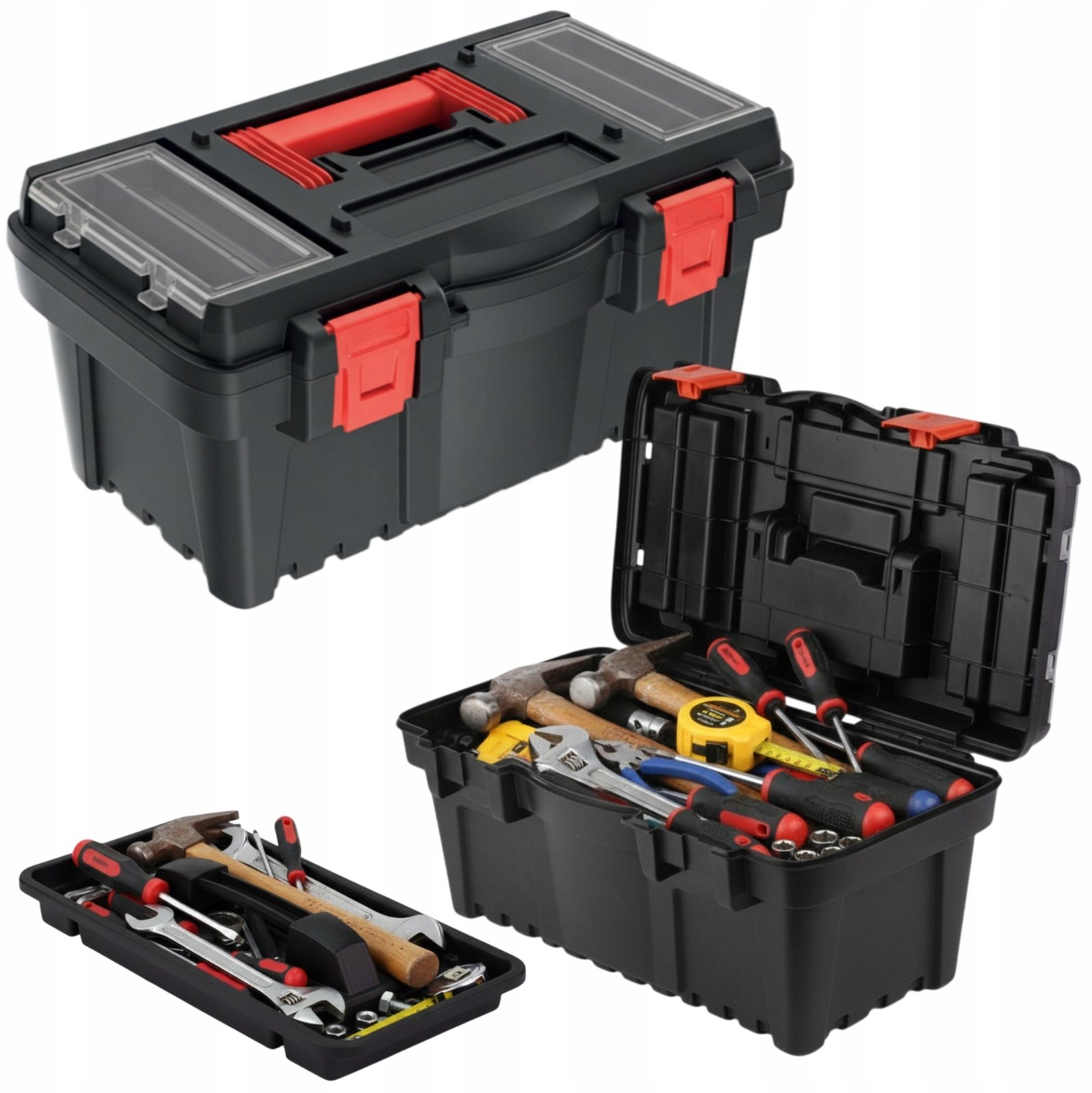 Skrzynka narzędziowa, organizer warsztatowy 47,5x26cm Walizka Sortownik