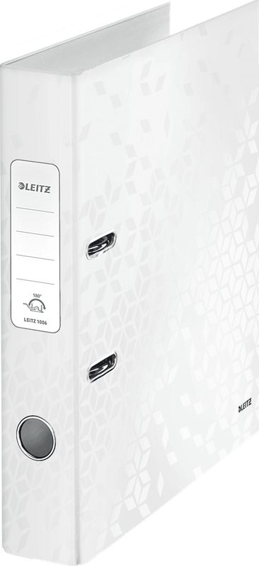 Segregator Leitz 180° Wow dźwigniowy A4 50mm biały (10060001)